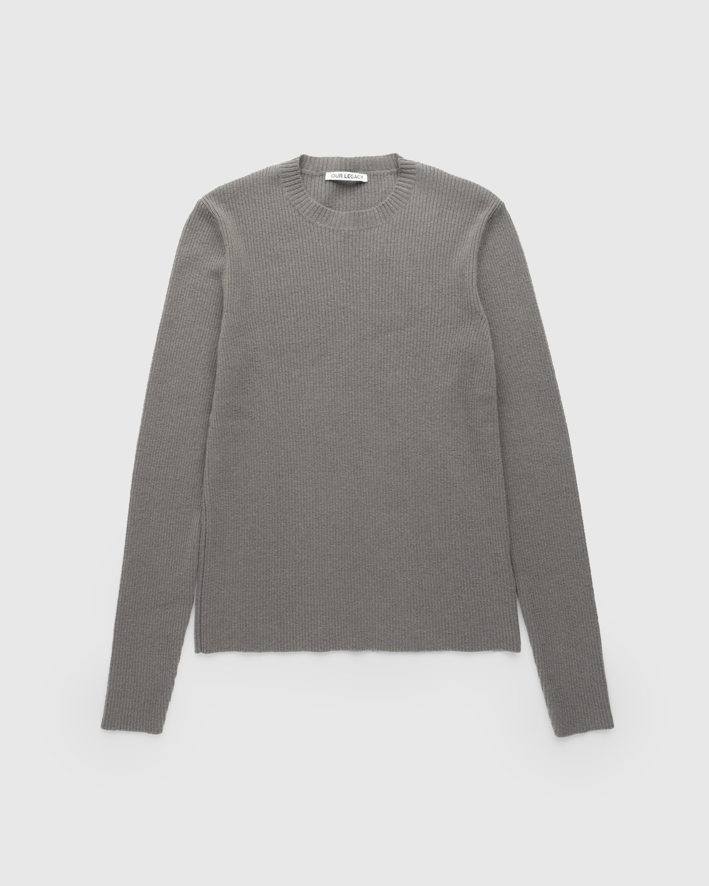 Our Legacy – Compact Roundneck Mole Grey Super Wool | Highsnobiety